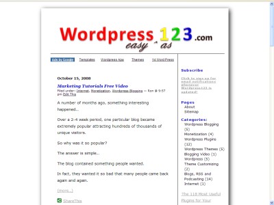 shadowed wordpress theme